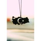 mufamet Araba Süsü Metal Türkiye Haritası Dikiz Aynası Süsü