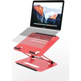 Mufamet Basic-2 Tüm Modellerle Uyumlu 50Kg kapasite Çelik Sınırsız Açıda Kolay Ayarlanır Laptop Standı Yükseltici Laptop Ipad Macbook Standı - Kırmızı