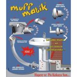 Muff Matik Çekvalfli Lavabo Koku-Haşere Önleyici