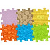 Muffik Baby Mat · 55X80 cm · 6’lı Büyük Duyusal Aktivite Matı | Bebek Tummy Time & Duyu Gelişim Oyun Halısı - Sarı - 55 x 80 cm