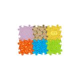 Muffik Baby Mat · 55x80 cm · 6’lı Büyük Yumuşak Duyusal Aktivite Matı | Bebek Tummy Time & Duyu Gelişim Oyun Halısı