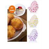 Muffin Cupcake Kalıpları Muffin Cupcake Kağıdı, Renkli Kağıt Muffin Kek Kalıbı 80 Adet 6.5 cm