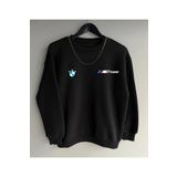 MUFFS STORE BMW Baskılı Original Ünisex kışlık Sweatshirt Siyah MUFFSBMWMPOWERSWEATÜSTSİYAH