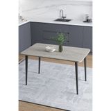 Mufian Concept DAMLA 60x90 Cm İskandinav - Bohem Oval Köşe Traverten Desen Mutfak - Yemek - Balkon - Çalışma Masası