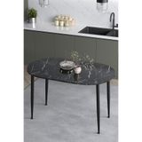 Mufian Concept Melinda 60x90 Cm İskandinav - Bohem Oval Mermer Desen Mutfak - Yemek - Balkon - Çalışma Masası