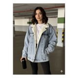 MUG collection Kadın Kot İçi Kürklü Ceket Oversize