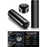 Mug Termos LED Sıcaklık Göstergeli Vakumlu Mug Termos Bardak 500 Ml dijital Sıcaklık Göstergeli Termos - 0400