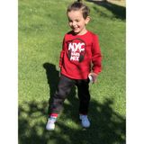 Muga Kids Eşofman Takımı - 6 Yaş - Kırmızı - Siyah
