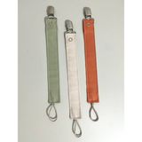 Mugasa -Bebek - Emzik Askısı -Emzik Zinciri - 3lü Set - Hediyelik - Yeşil - Turuncu - Vanilya