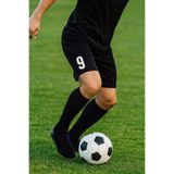 mugees Erkek Siyah Futbol Şortu ve Çorabı Seti - Numara Baskılı Spor Kombin (9 Numara)