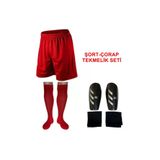 Mugesporgiyim Lux Futbol Sort Corap Tekmelik Seti