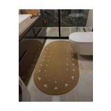 MUGG LİFE Jüt El Dokuma Hasır Oval Kilim Halı Paspas Yolluk