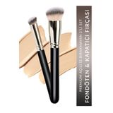 Muggio 2'li Premium Fondöten ve Kapatıcı Kabuki Makyaj Fırça Seti