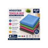 Muggio 40x40 Mikrofiber Temizlik Bezi Kalın Doku Cam Silme Oto Kurulama Bezi Tüy Bırakmaz, 1 Adet