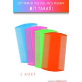 Muggio Özel Tasarımlı Sık Dişli 5 cm Çift Taraflı Bit Tarak Saç Bakımı için