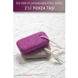 Muggio Ponza Taşı Doğal Topuk Taşı 2 Adet