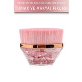 Muggio Simli Tırnak Toz Ve Makyaj Fırçası Nail Brush (ÖZEL SAKLAMA KUTULU)