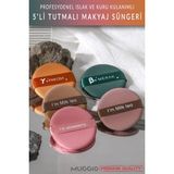Muggio Tutmalı Makyaj Süngeri - İpeksi Yumuşak, Ergonomik Tasarım, Karışık Renkler, 5 Adet, Tüm Cilt Tipleri için Mat Bitiriş, SPF İçermez