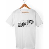 Muggkuppa Carpediem Unisex-Erkek Beyaz T-Shirt - L