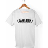 Muggkuppa Carpediem Unisex-Erkek Beyaz T-Shirt - XL