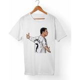 Muggkuppa Cristian Ronaldo Cr7 Unisex-Erkek Beyaz T-Shirt - XL