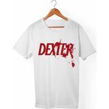Muggkuppa Dexter Morgan Unisex-Erkek Beyaz T-Shirt - L