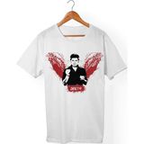 Muggkuppa Dexter Morgan Unisex-Erkek Beyaz T-Shirt - XL