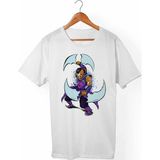 Muggkuppa Dota 2 Anti-Mage Unisex-Erkek Beyaz T-Shirt