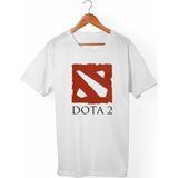 Muggkuppa Dota 2 Unisex-Erkek Beyaz T-Shirt - L