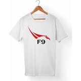 Muggkuppa Falcon 9-Space X Unisex-Erkek Beyaz T-Shirt