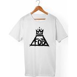 Muggkuppa Fall Out Boy Unisex-Erkek Beyaz T-Shirt