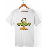 Muggkuppa Garfield Unisex-Erkek Beyaz T-Shirt - XL