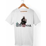 Muggkuppa God Of War Unisex-Erkek Beyaz T-Shirt - L