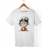 Muggkuppa Gorillaz Unisex-Erkek Beyaz T-Shirt - XL
