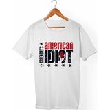 Muggkuppa Green Day Unisex-Erkek Beyaz T-Shirt - L