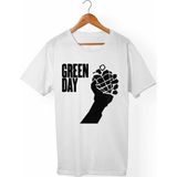 Muggkuppa Green Day Unisex-Erkek Beyaz T-Shirt - XL