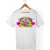 Muggkuppa Gumball Unisex-Erkek Beyaz T-Shirt - XL
