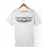 Muggkuppa Harley Davidson Unisex-Erkek Beyaz T-Shirt - XL