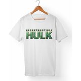 Muggkuppa Hulk Unisex-Erkek Beyaz T-Shirt - XL