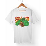 Muggkuppa Hulk Unisex-Erkek Beyaz T-Shirt