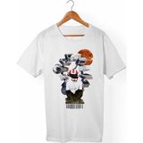 Muggkuppa Interstellar Unisex-Erkek Beyaz T-Shirt