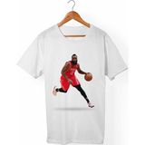 Muggkuppa James Harden Unisex-Erkek Beyaz T-Shirt - L