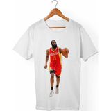 Muggkuppa James Harden Unisex-Erkek Beyaz T-Shirt - XL