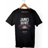 Muggkuppa James Hunt Formula F1 Unisex Ve Erkek Kesim Siyah T-Shirt