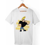 Muggkuppa Johnny Bravo Unisex-Erkek Beyaz T-Shirt - XL