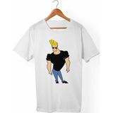 Muggkuppa Johnny Bravo Unisex-Erkek Beyaz T-Shirt