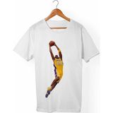 Muggkuppa Kobe Bryant Unisex-Erkek Beyaz T-Shirt - L