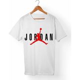 Muggkuppa M.Jordan-Nba Unisex-Erkek Beyaz T-Shirt - L