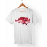 Muggkuppa M.Jordan-Nba Unisex-Erkek Beyaz T-Shirt - XL