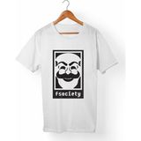 Muggkuppa Mr.Robot Unisex-Erkek Beyaz T-Shirt